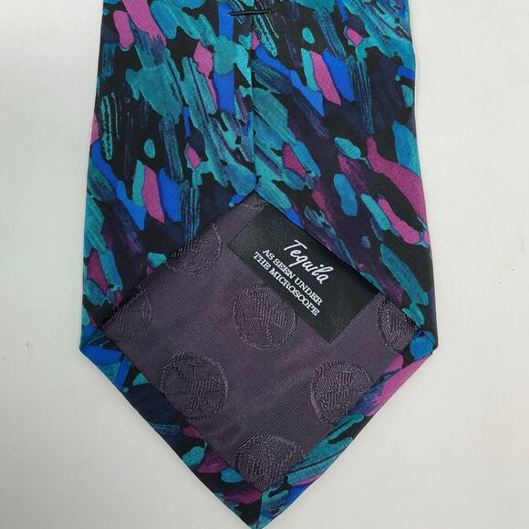 Vintage Men Novelty Tie by Stonehenge Molecular Expressions Tequila Cocktail Tie - Picture 3 of 6